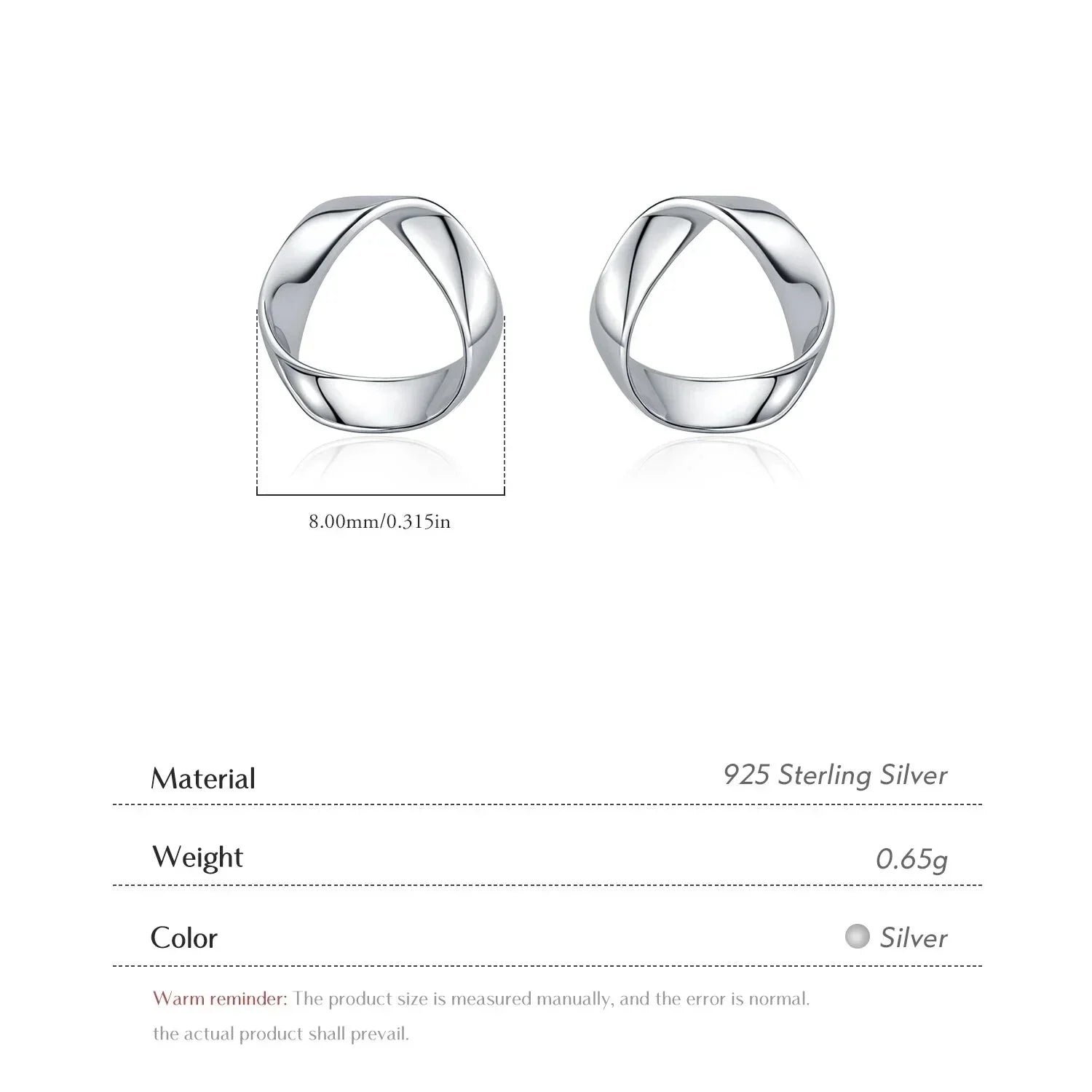 925 Sterling Silver Minimalist Wavy Stud Earrings - Women Fine Jewelry - Velora Luxury Fashion
