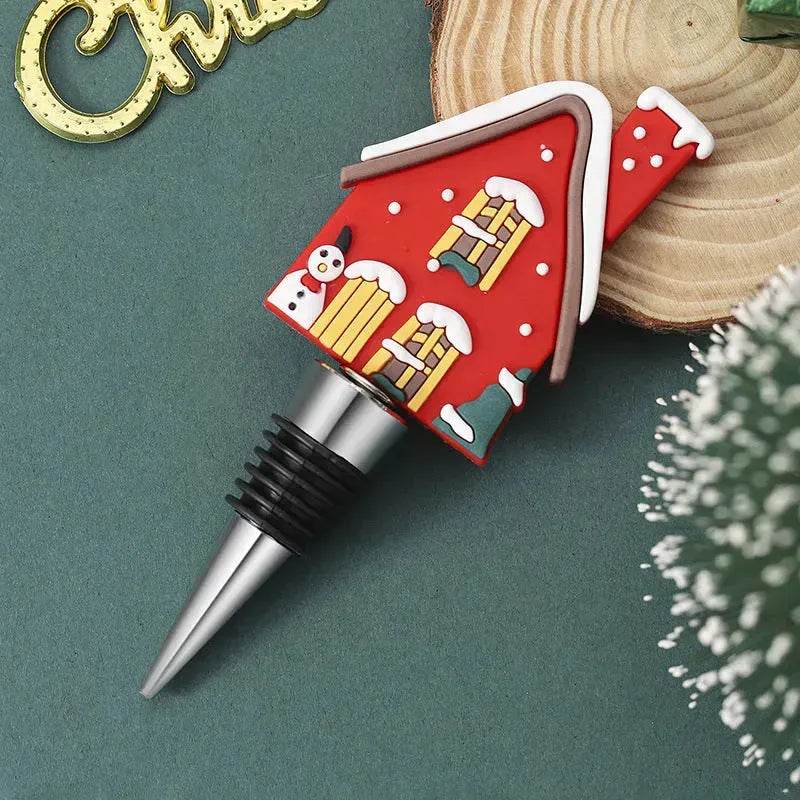 Christmas Holiday Wine Bottle stopper Gift Idea 2024 - Velora