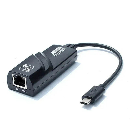NIC Adapter Cable Type-C To RJ45 Gigabit Network Card To USB 3.1 Port - Velora