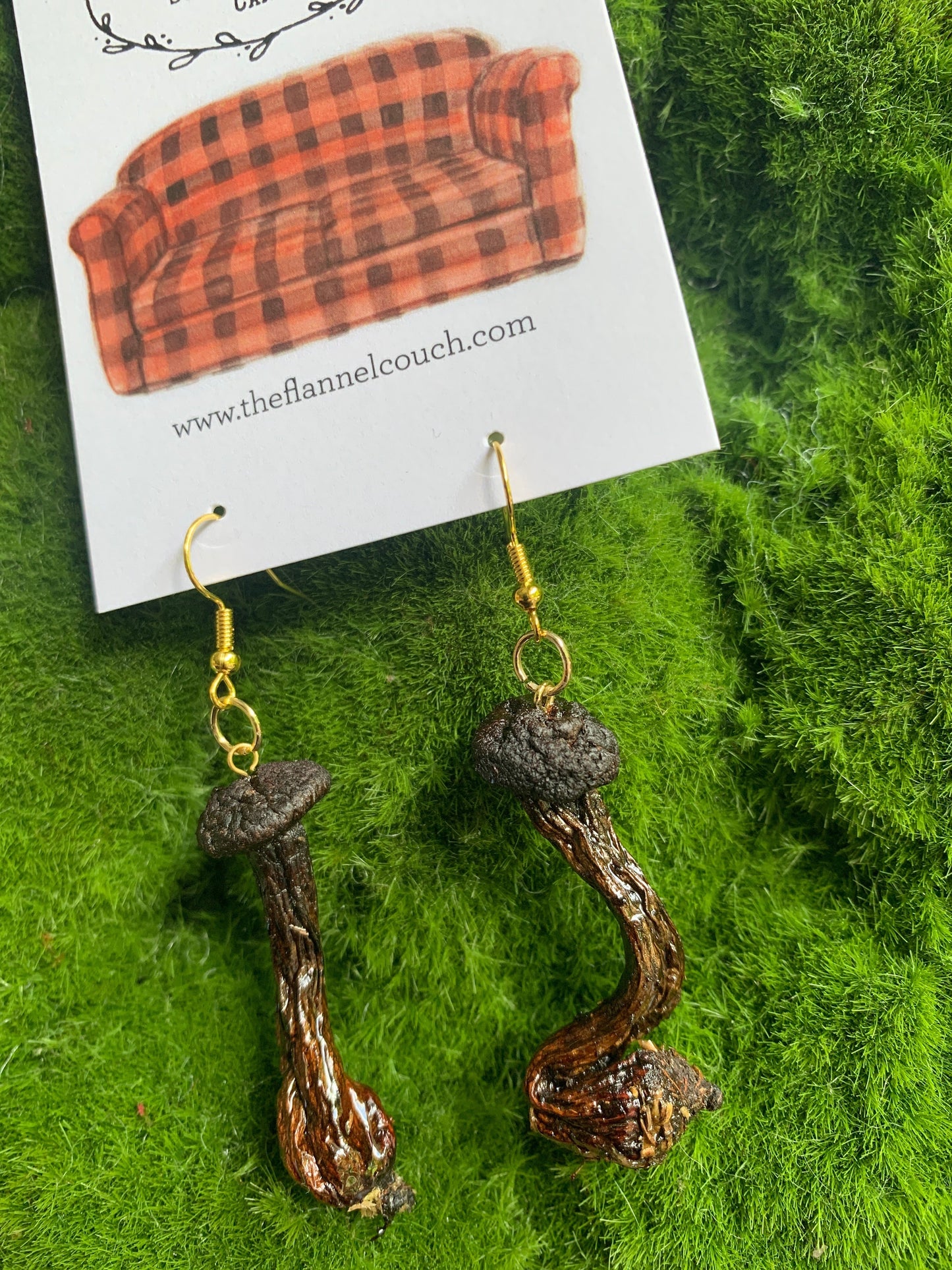 Wild Ontario Mushrooms Earrings www.Shopthatapp.com
