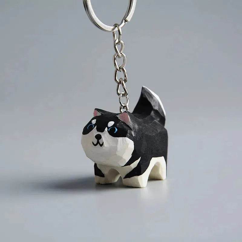 Creative Decorative Hand carved wooden Cat Trinkets Ornaments - Velora