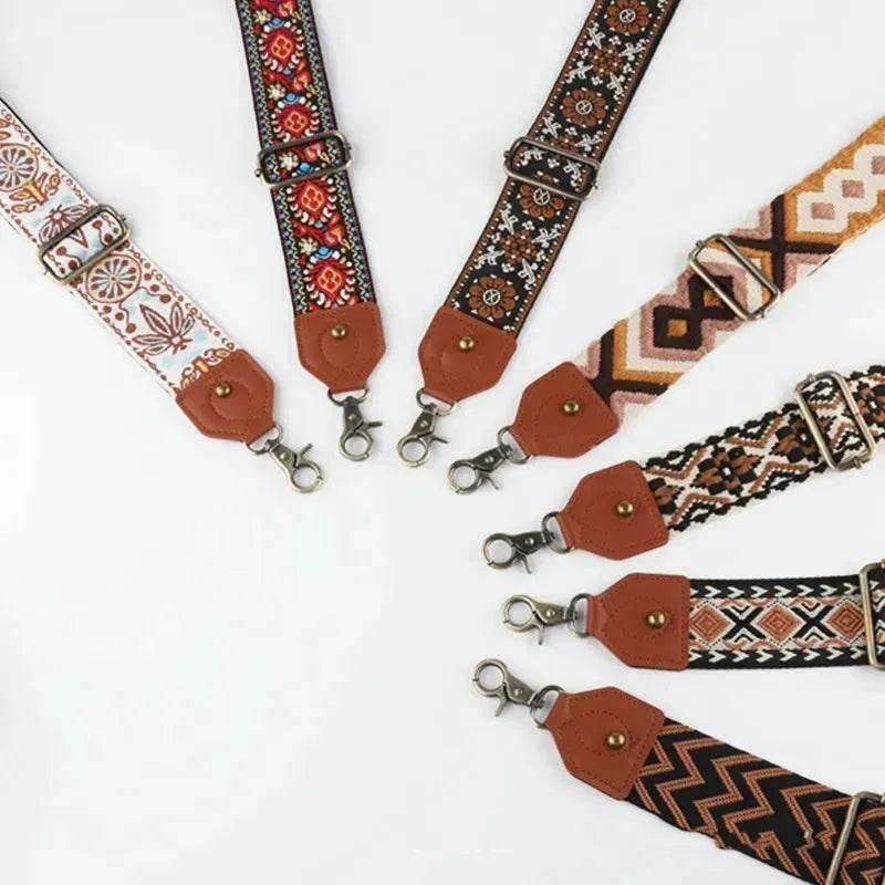 Retro Bag Strap Crossbody Bag Adjustable Replacement Guitar Strap - Velora