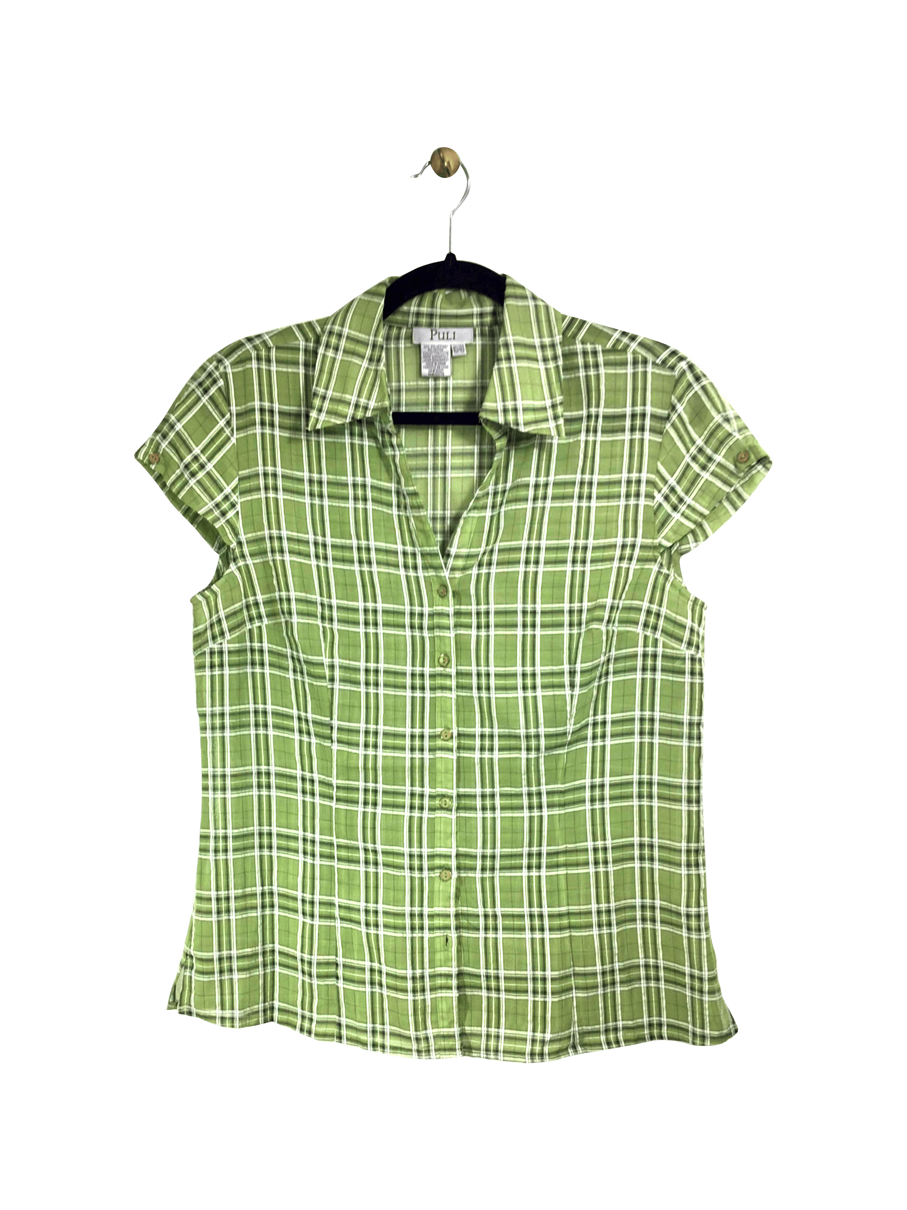 PULI Button-down Top Regular fit in Green - 10 - Velora
