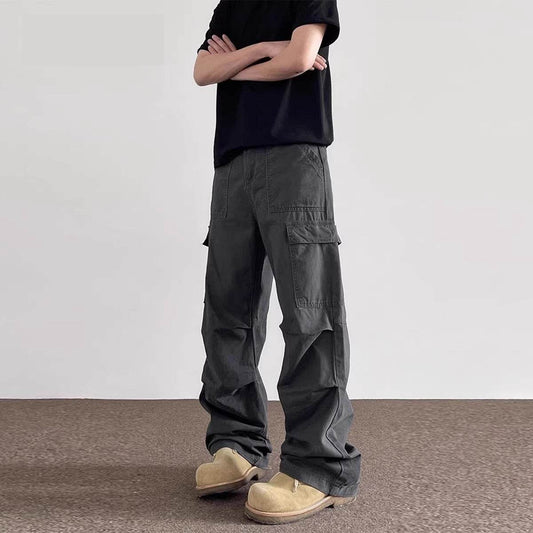American Retro Washed Distressed Baggy Cargo pant trouser Men - Velora