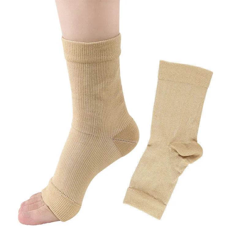 Foot Compression Sports Ankle Brace Socks Relieve Swelling Unisex - Velora