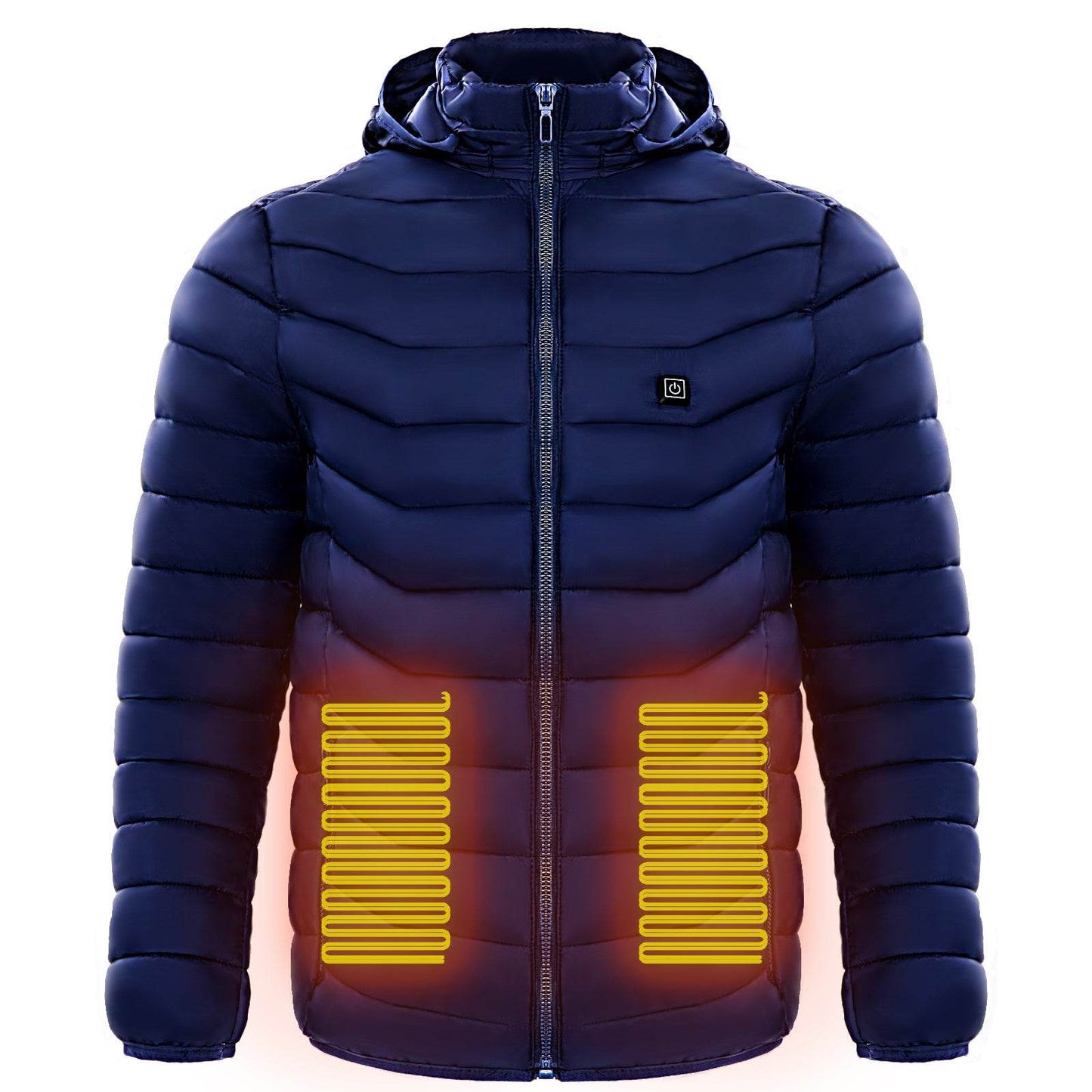 Men Heated Puffer Jacket Electric Heating Coat Insulated Hood Windbreaker 9Heat Zones - Velora