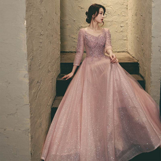 Summer Banquet Temperament Elegant Evening Dress - Velora