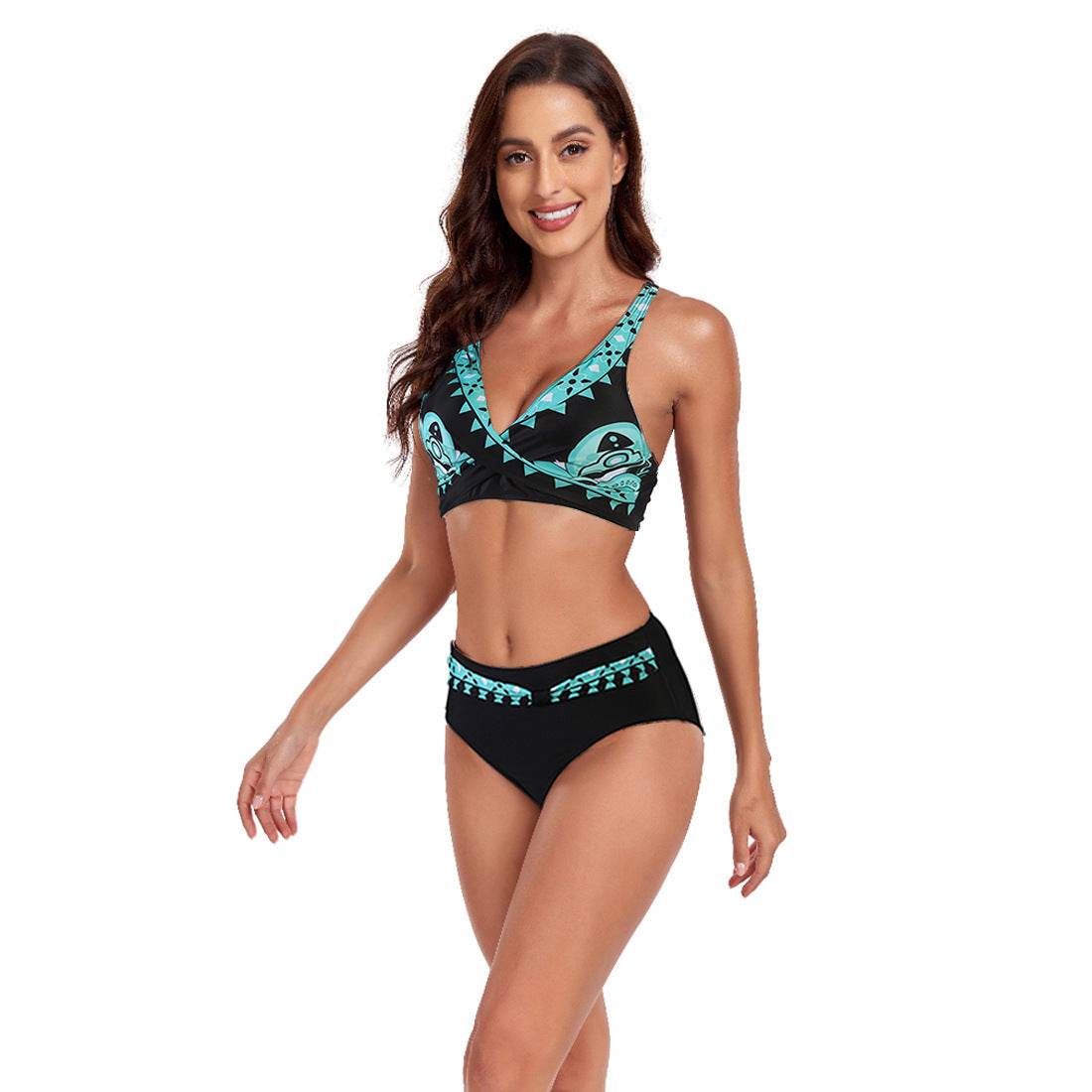 New Beach Split Swimsuit Summer Lady Sexy Halter Bikini - Velora