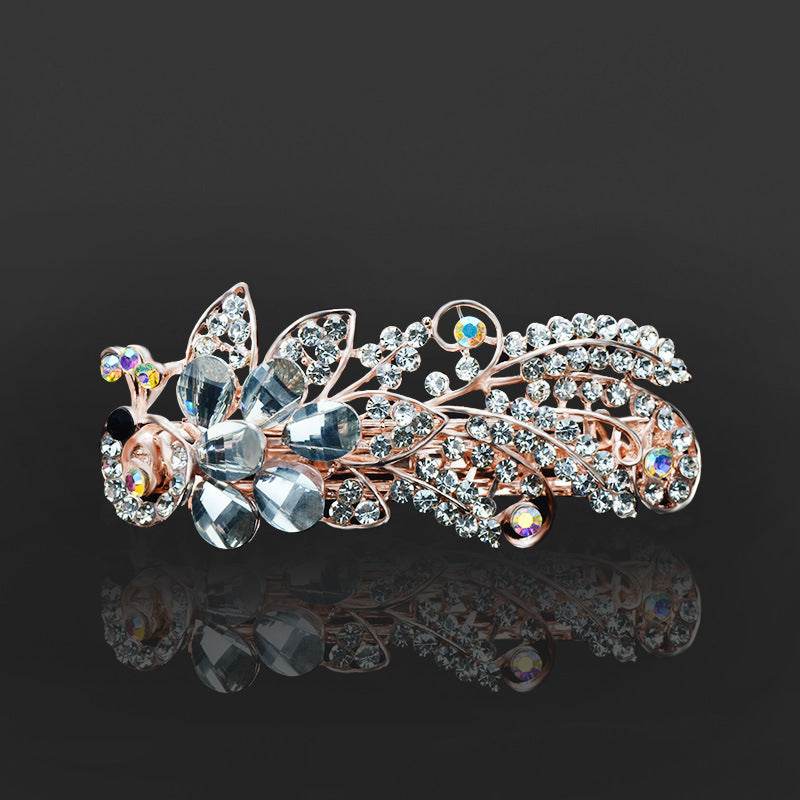 Rhinestone bow hair clip Accessories - Velora