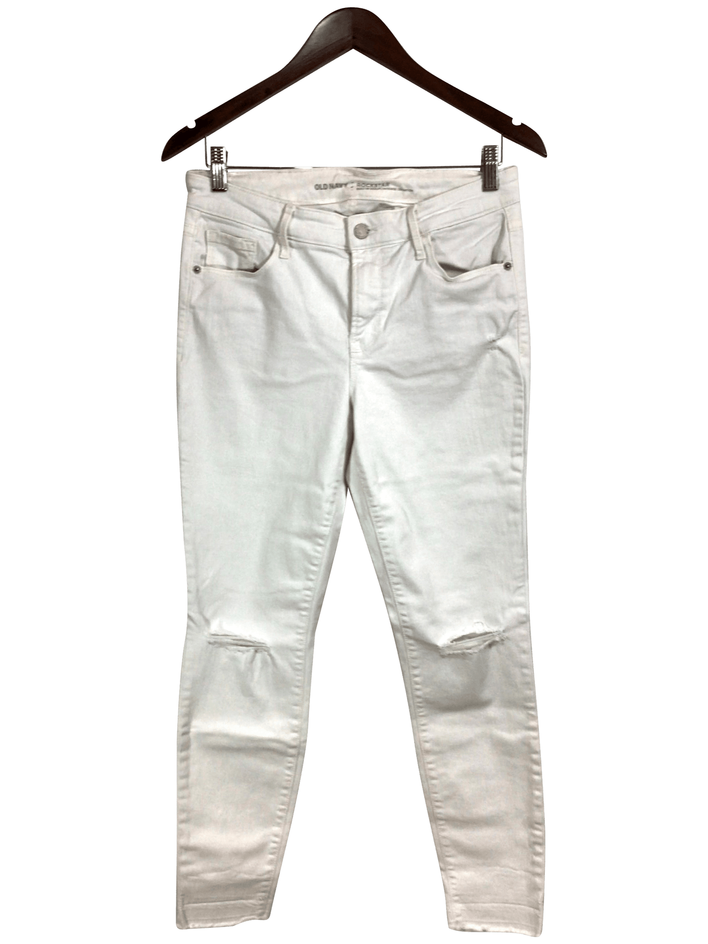 OLD NAVY Straight-legged Jeans Regular fit in White - 8 - Velora