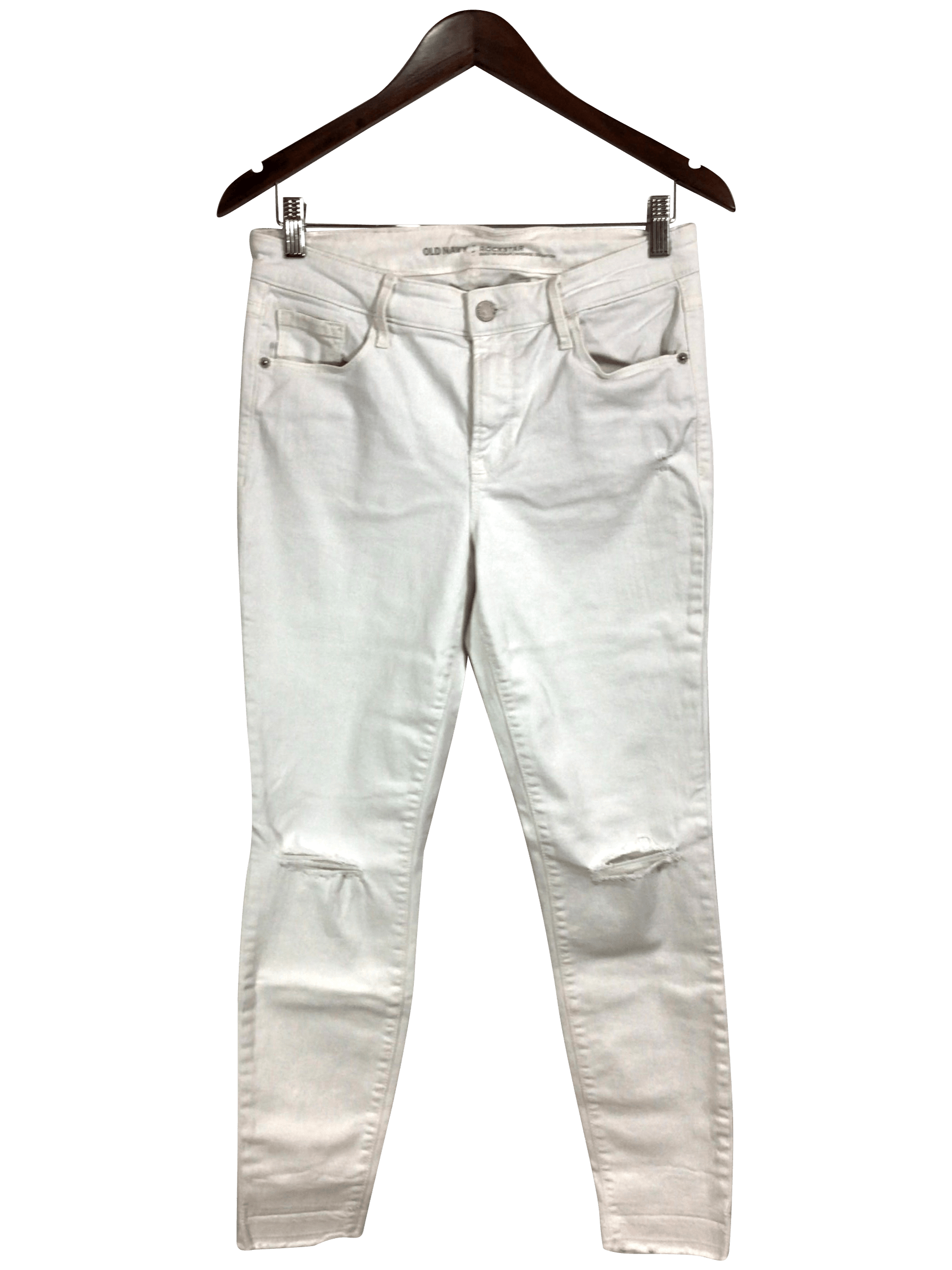 OLD NAVY Straight-legged Jeans Regular fit in White - 8 - Velora