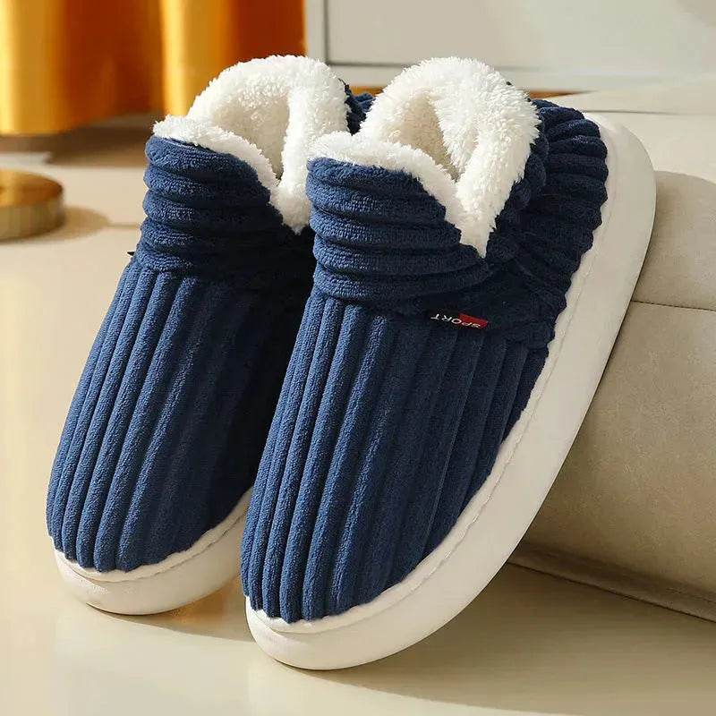 Winter Men's And Women's Same Style Cotton Slippers - Velora
