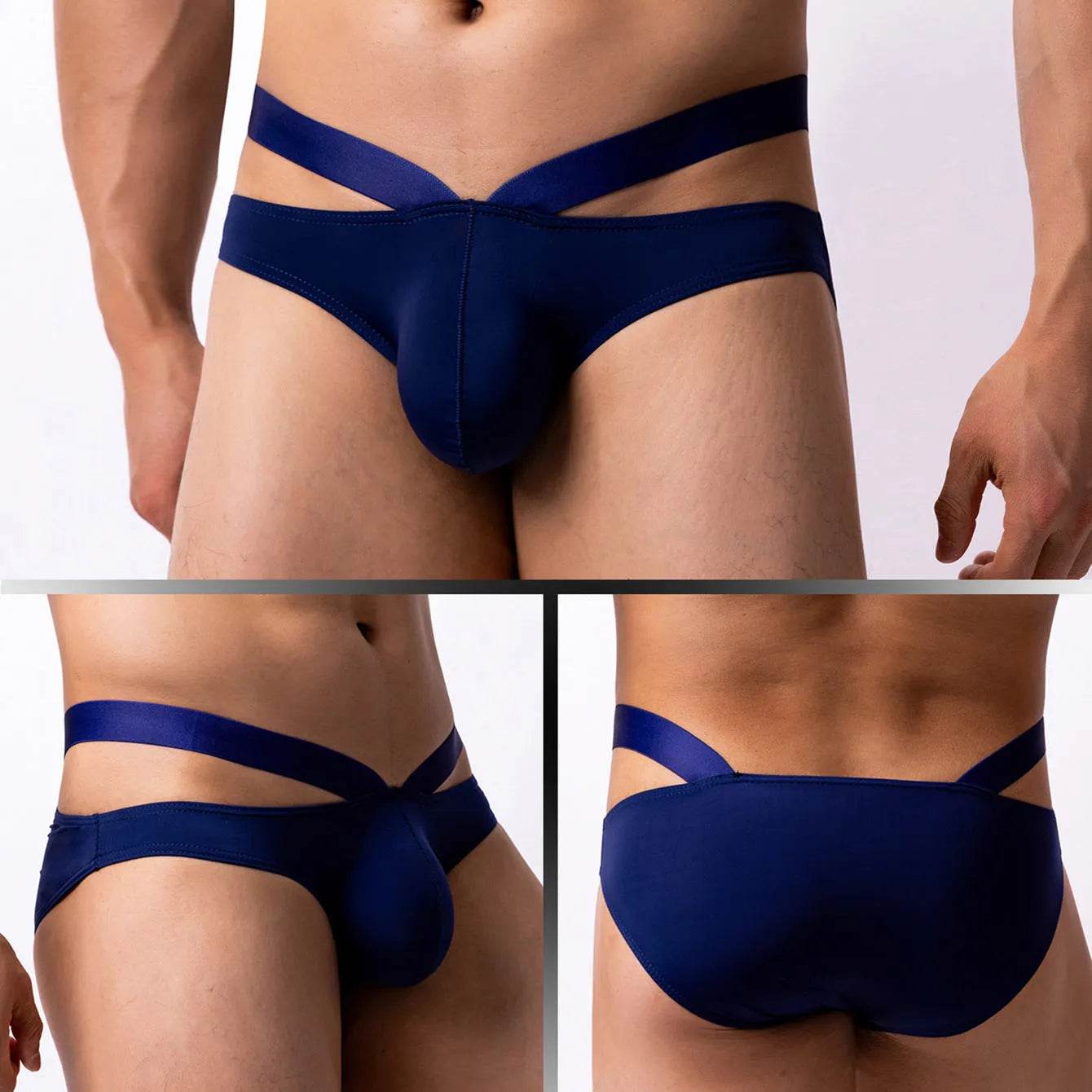 Thin Ice Silk Low Waist Men's Underwear Briefs - Velora