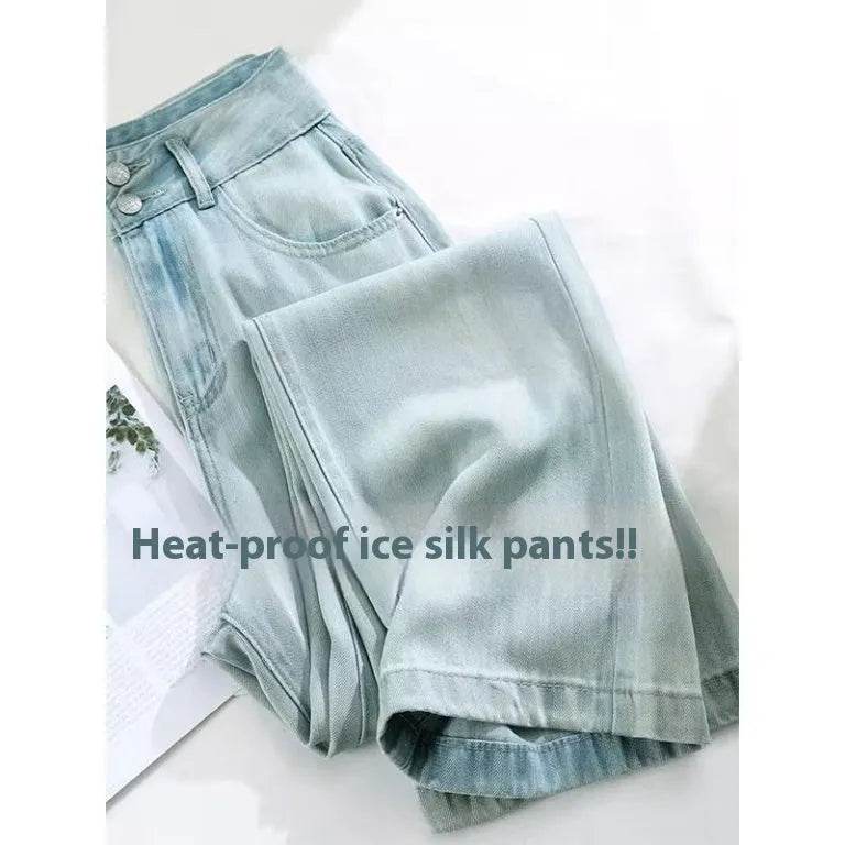 Thin And Lightweight Tencel Soft Baggy Jeans Pant For Women - Velora