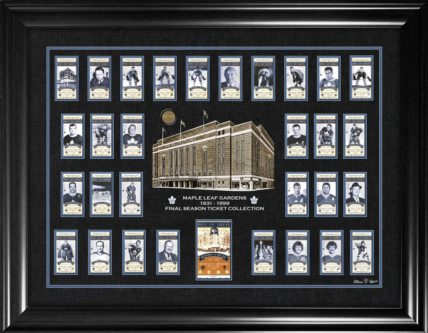 Maple Leaf Gardens Final Season Replica Ticket Set Framed Print Frameworth Sports Marketing