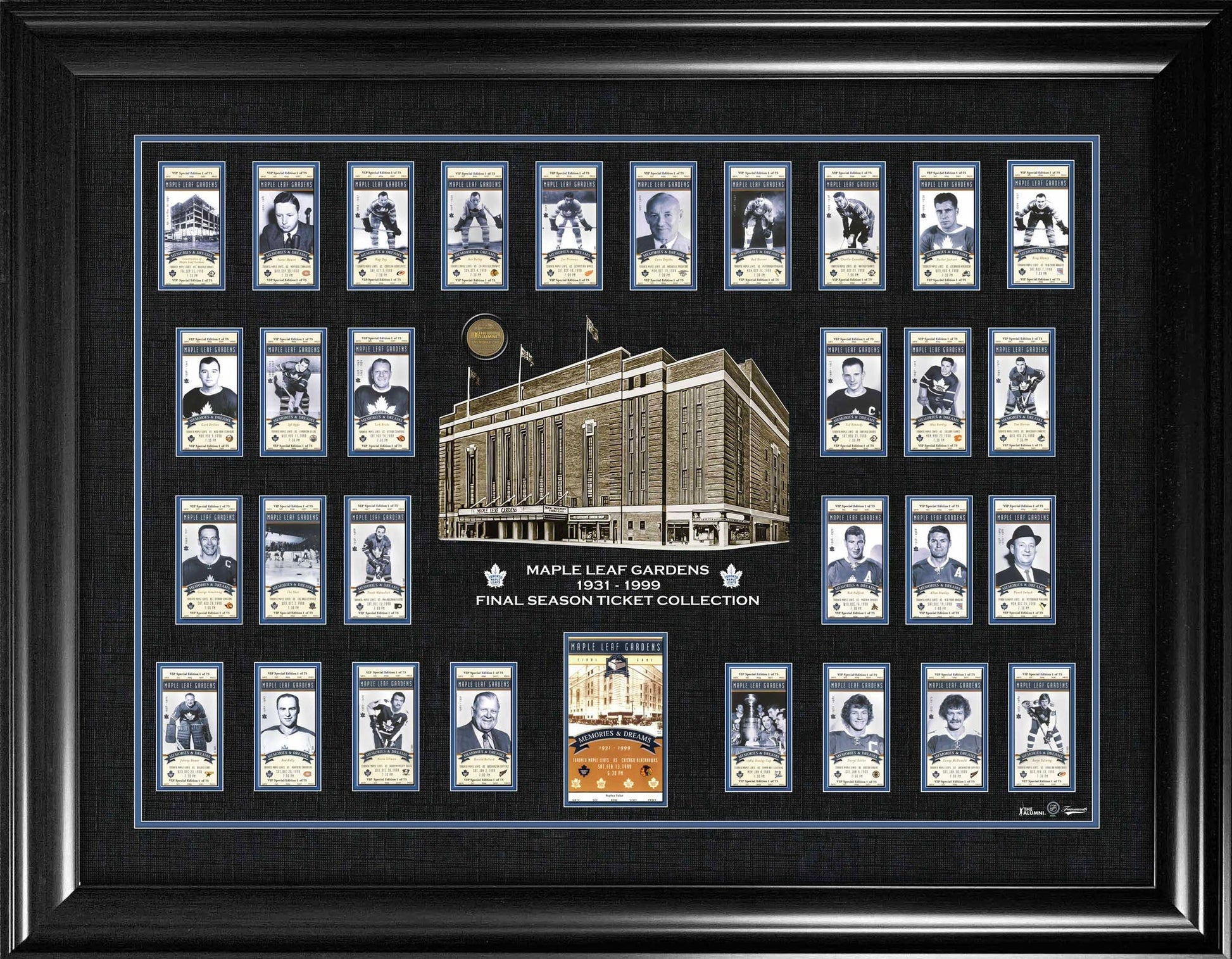 Maple Leaf Gardens Final Season Replica Ticket Set Framed Print Frameworth Sports Marketing