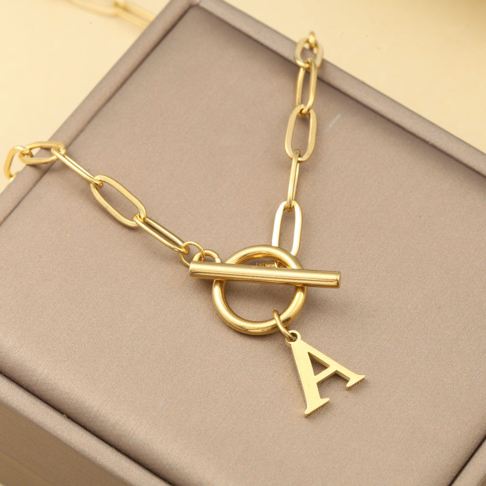 26 Letters Pendant Necklace For Women