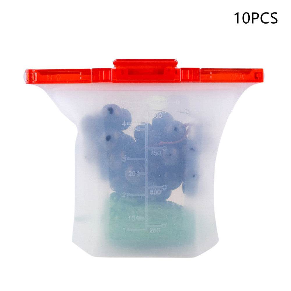 Kitchen Refrigerator Silicone Food Storage Bag - Velora