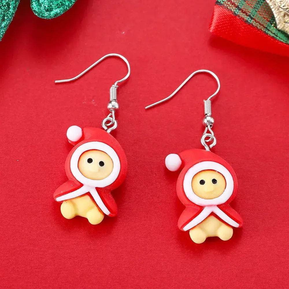 Creative Cartoon Christmas Earrings Fashion - Velora