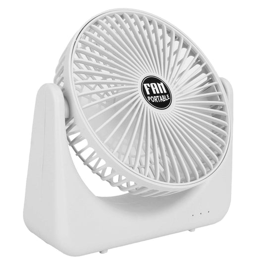 6.5in Desk Fan USB Powered 2 Speeds Table Cooling Fan Tilt Quiet Desktop Fan For Bedroom Office - Velora