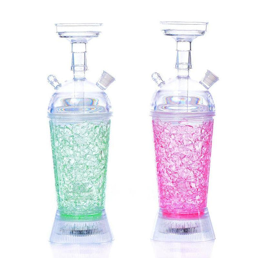 Arabic Hookah With LED Light Portable Car Gel Broken Crystal Cup - Velora