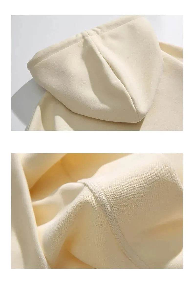 American Fleece Lined Drawstring Hoodie Sweatshirt Pullover for Men - Velora