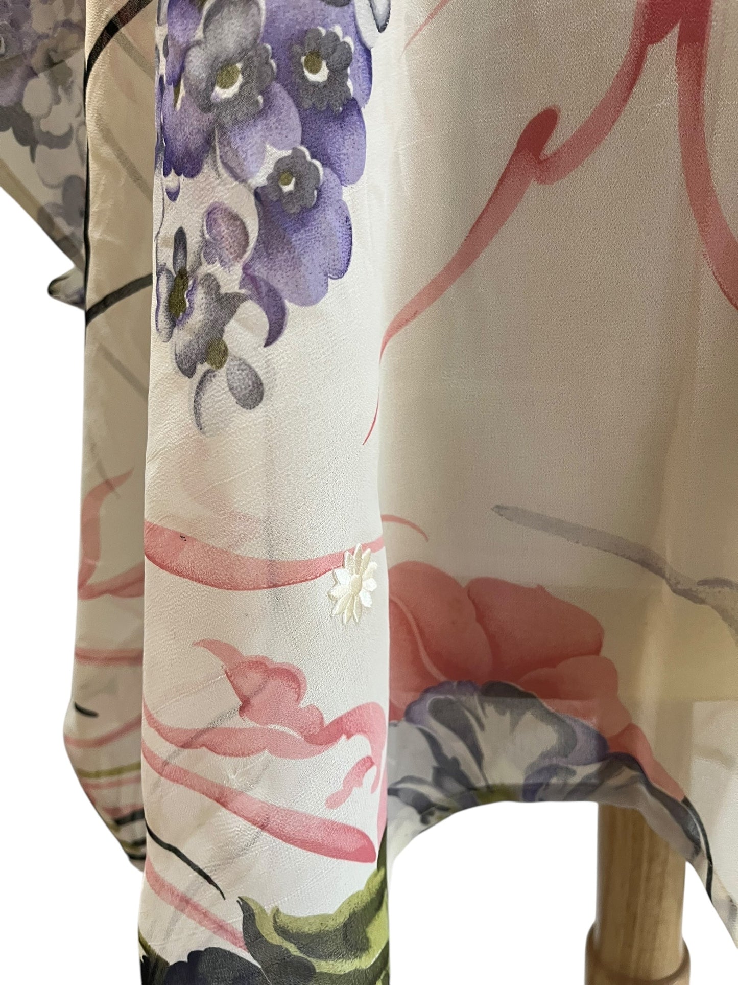 PRG6884 Sheer Avatar Pure Silk Short Kaftan Tunic without Slits - Velora