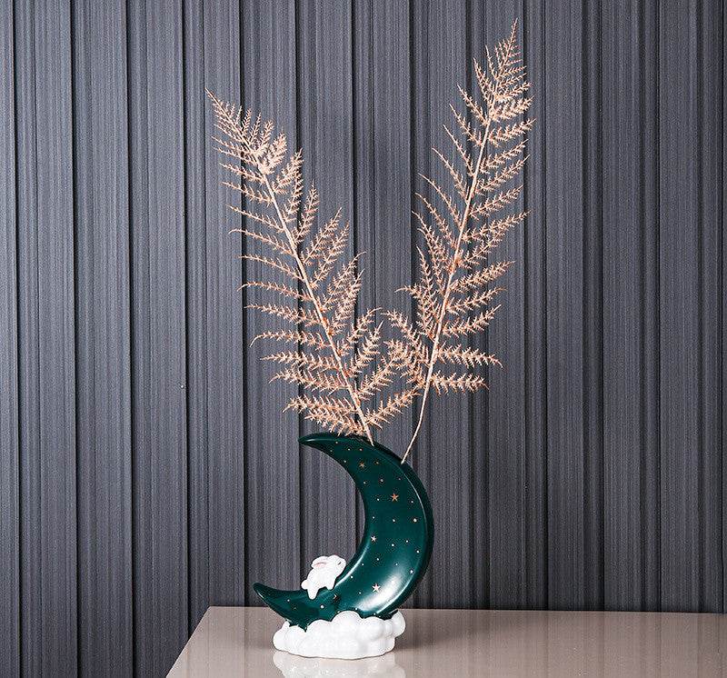 Moon Vase Decoration Living Room Flower Arrangement Light Luxury Luxury - Velora