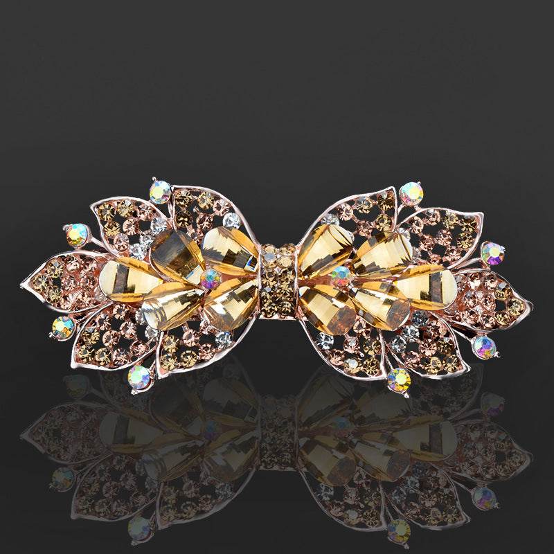 Rhinestone bow hair clip Accessories - Velora