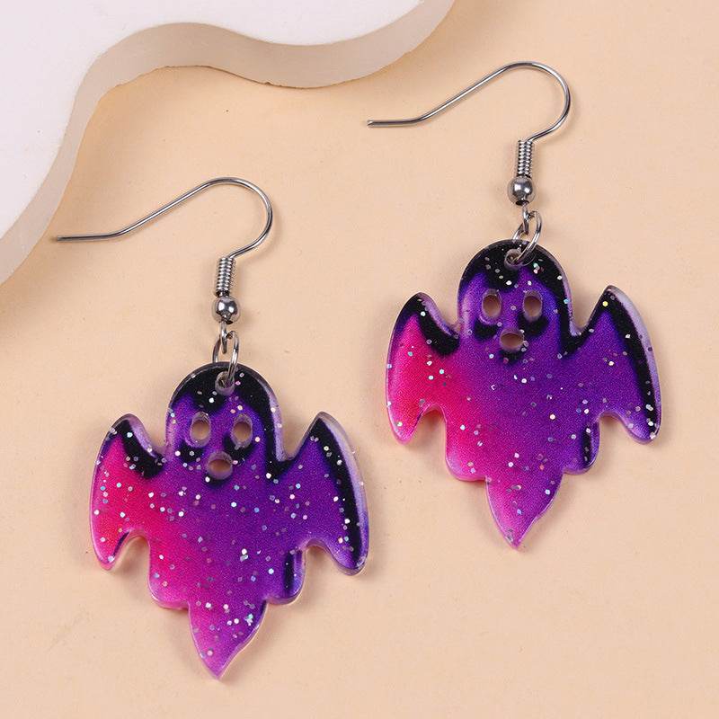 European And American Halloween Series Acrylic Earrings Color - Velora