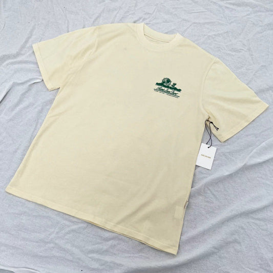 Classic letter-printed landmark building round-neck loose couple short-sleeved T-shirt trend Hypersku