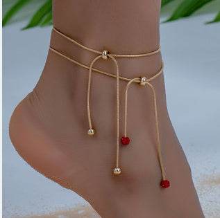 Fashion Temperament Girls Foot Ornaments Generous All-match Jewelry Anklets - Velora