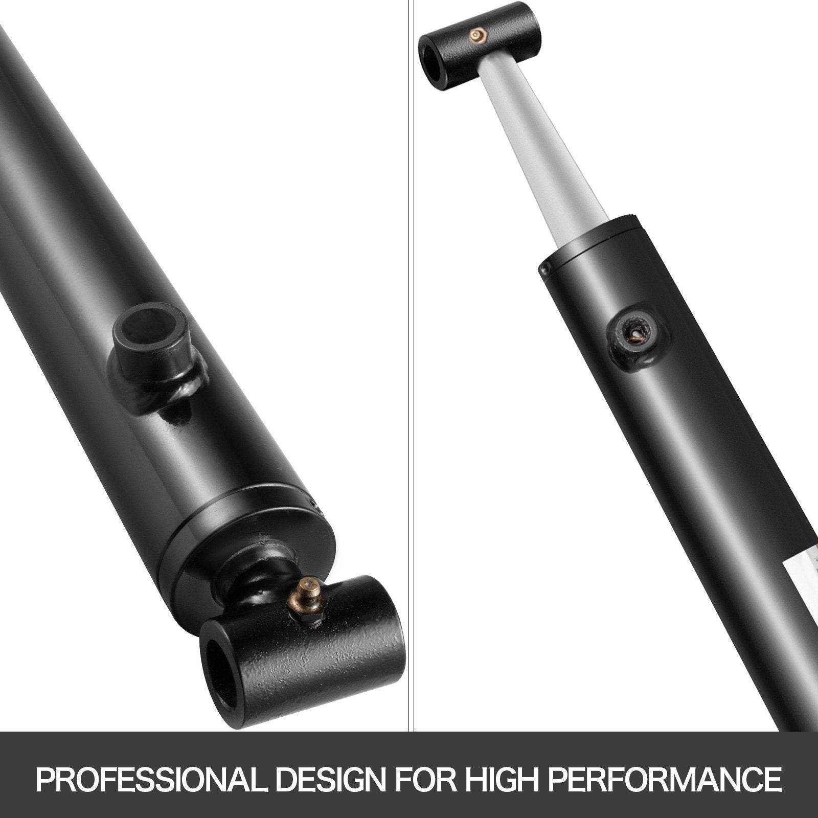 Hydraulic Cylinder 2 Bore 36 Stroke Hydraulic Ram Cylinder 3000psi Hydraulic Cylinders Welded Double Acting Cross Tube SAE6 Port Hydraulic Lifting Cylinder - Velora