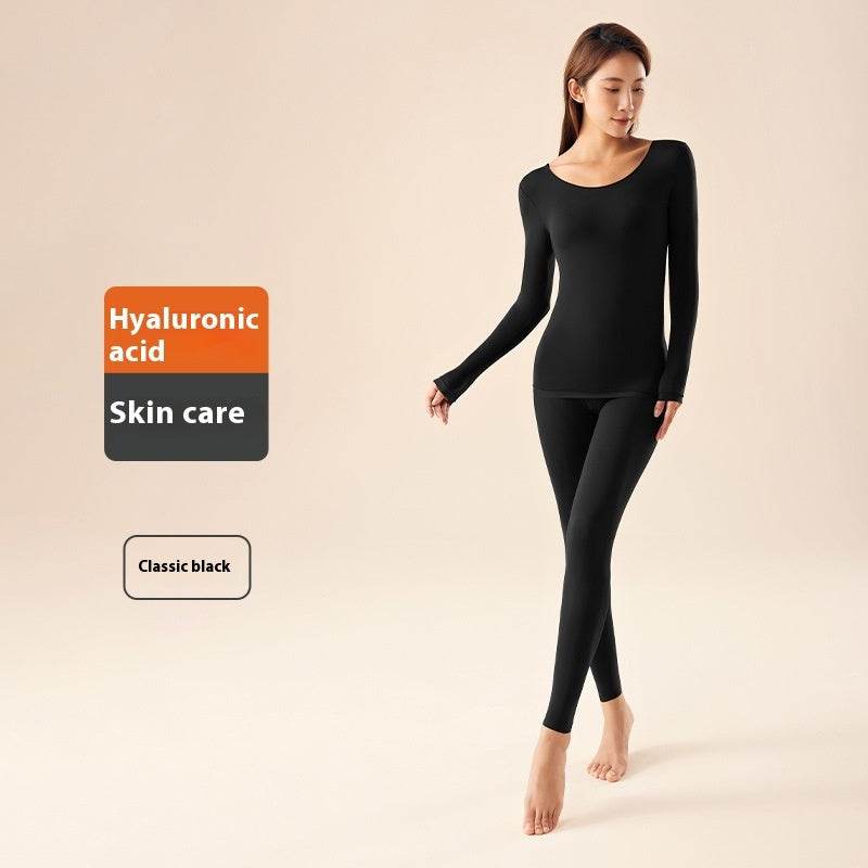 Hyaluronic Acid Moisturizing Warm Long Sleeves Trousers Heating And Warm-keeping Suit Women - Velora