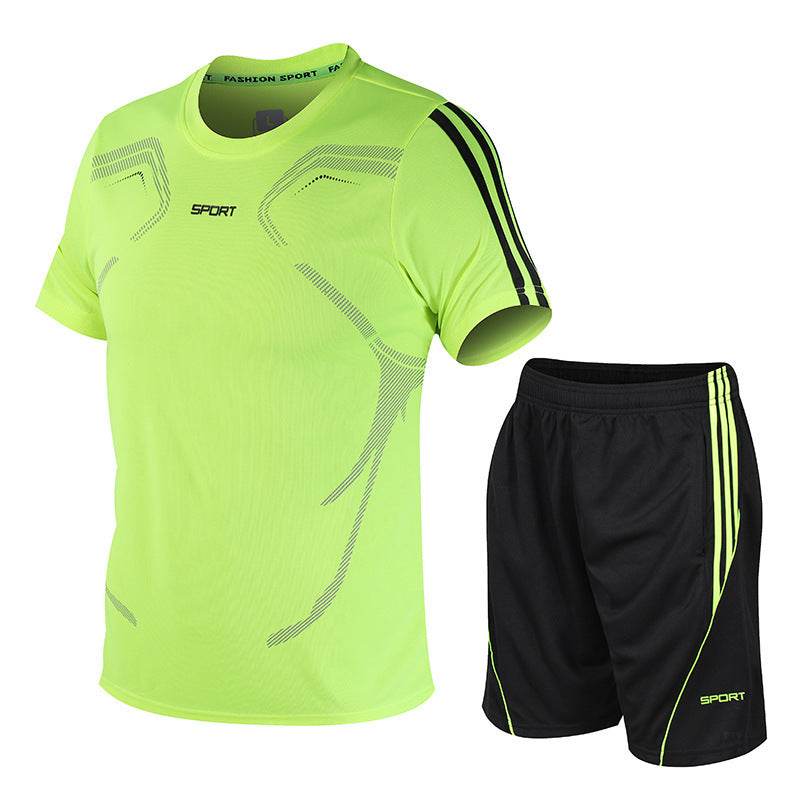 Men's Sets Summer Sportswear T-Shirts And Shorts Track Suit Big Size M To 5XL Reach For Weight 105kg - Velora