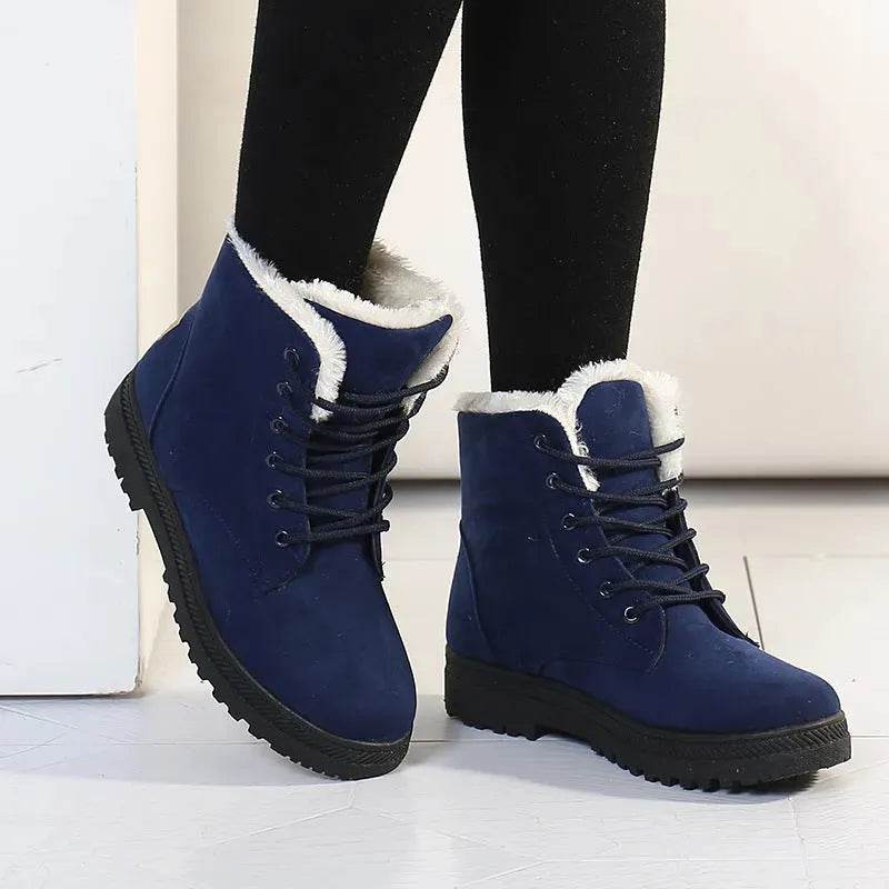 Winter Snow Boots With Warm Plush Ankle Boots For Women Shoes - Velora