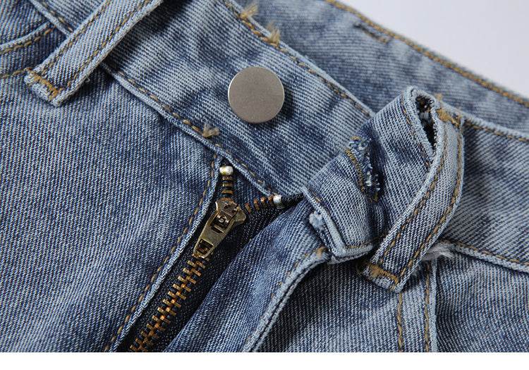 Women Street style Ripped Denim Jeans Pant Low rise - Velora