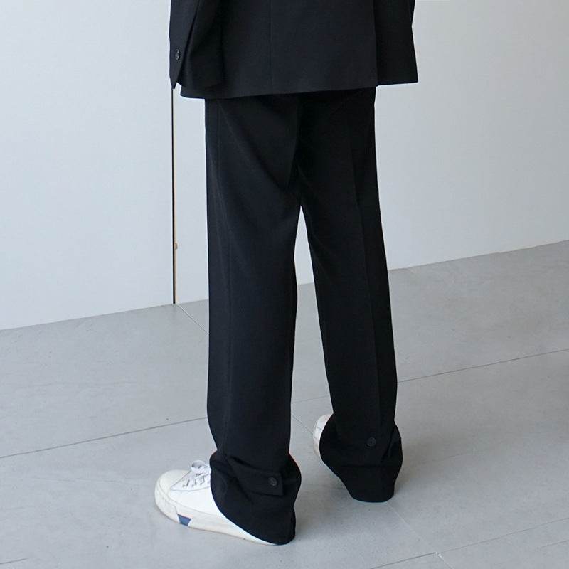 Men's Mid Waist loose Straight leg trouser