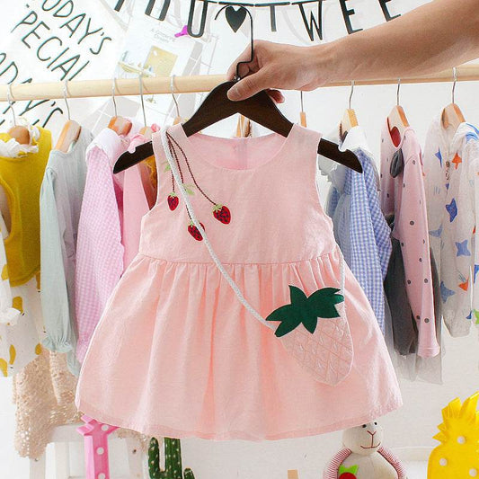 Baby Girl Summer Dress 1-3 Years Old Suspender Baby Skirt Girl Dress - Velora