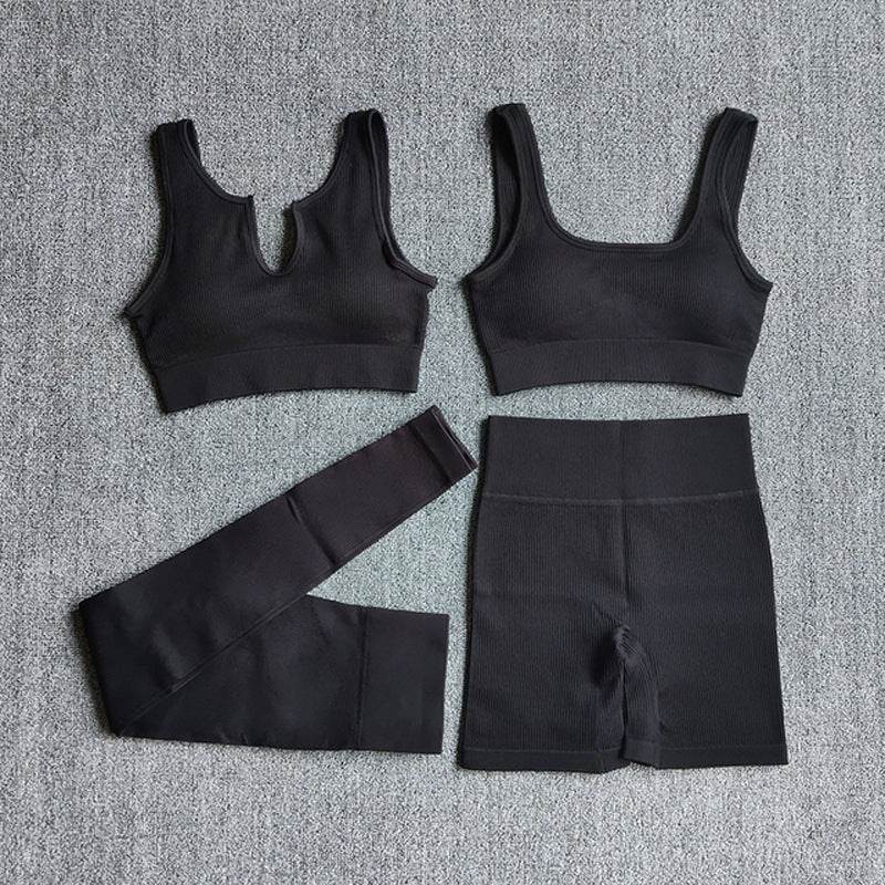 6pcs Yoga Workout Outfit set for women Gym clothes - Velora