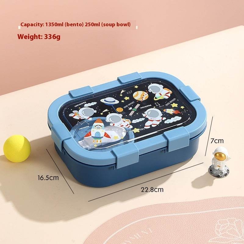 Kids Plastic Lunch Container Bento Lunch Box - Velora