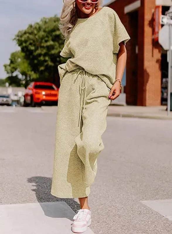 Coord fashion spring and summer 2 piece pant set women - Velora