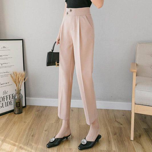 Tapered Trousers Women's Slim Harem Suit Trousers - Velora
