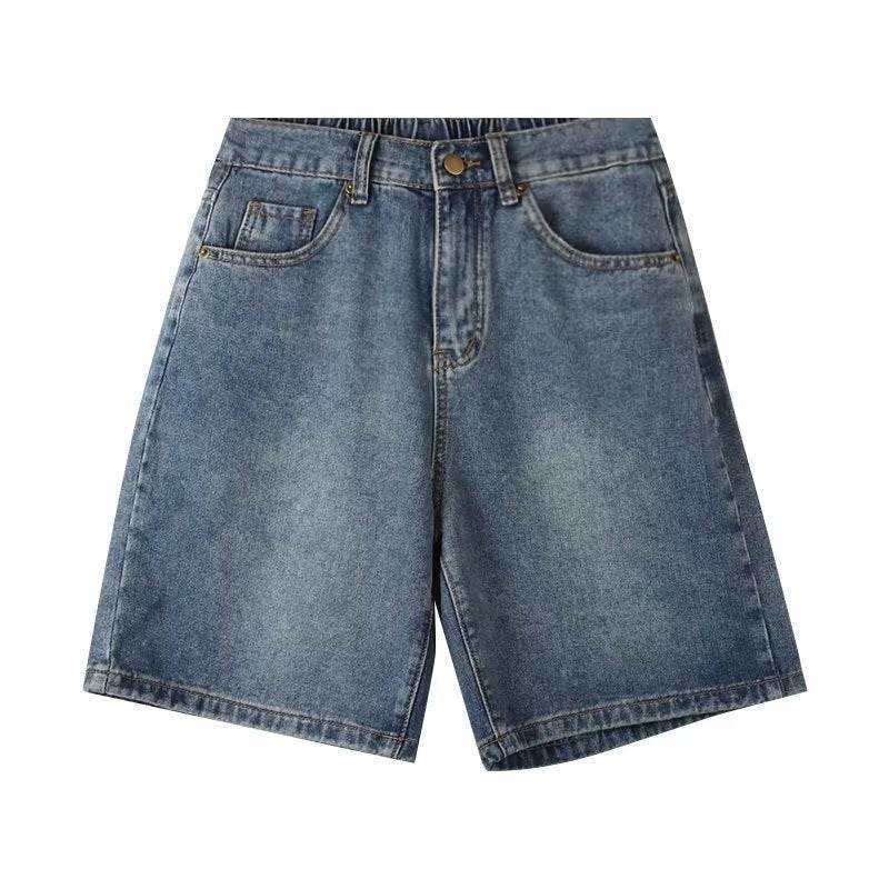 Retro Unisex Denim Jeans Short - Velora