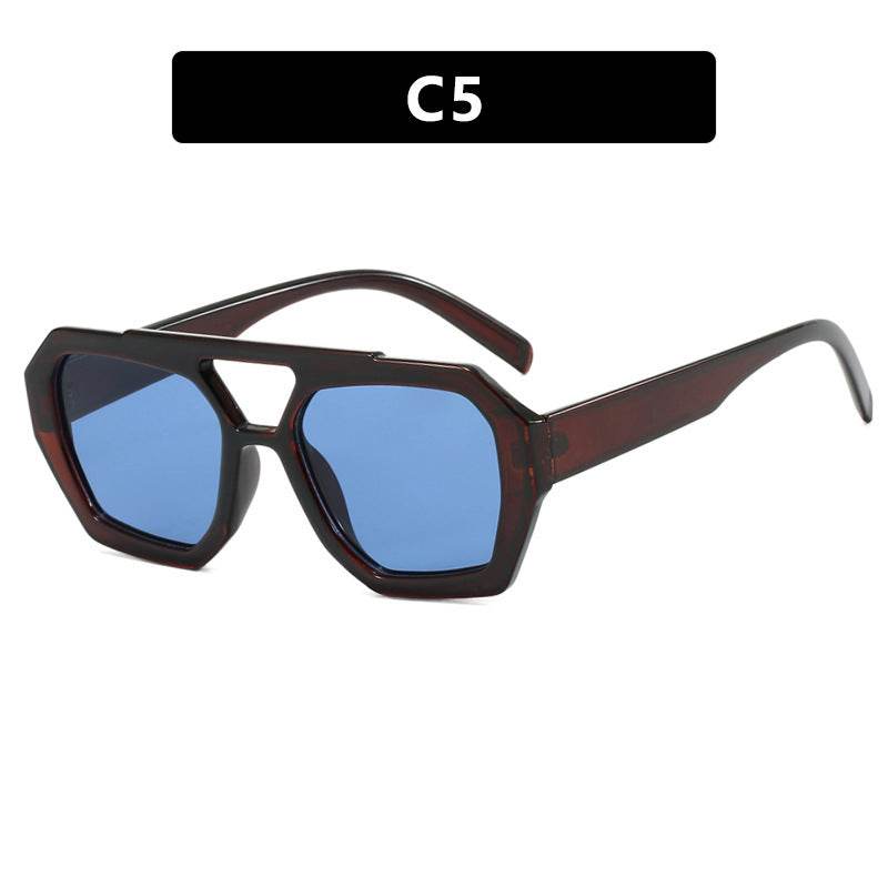 Ins Big Frame Leopard Sunglasses Summer Sunshade Beach Vacation Glasses - Velora