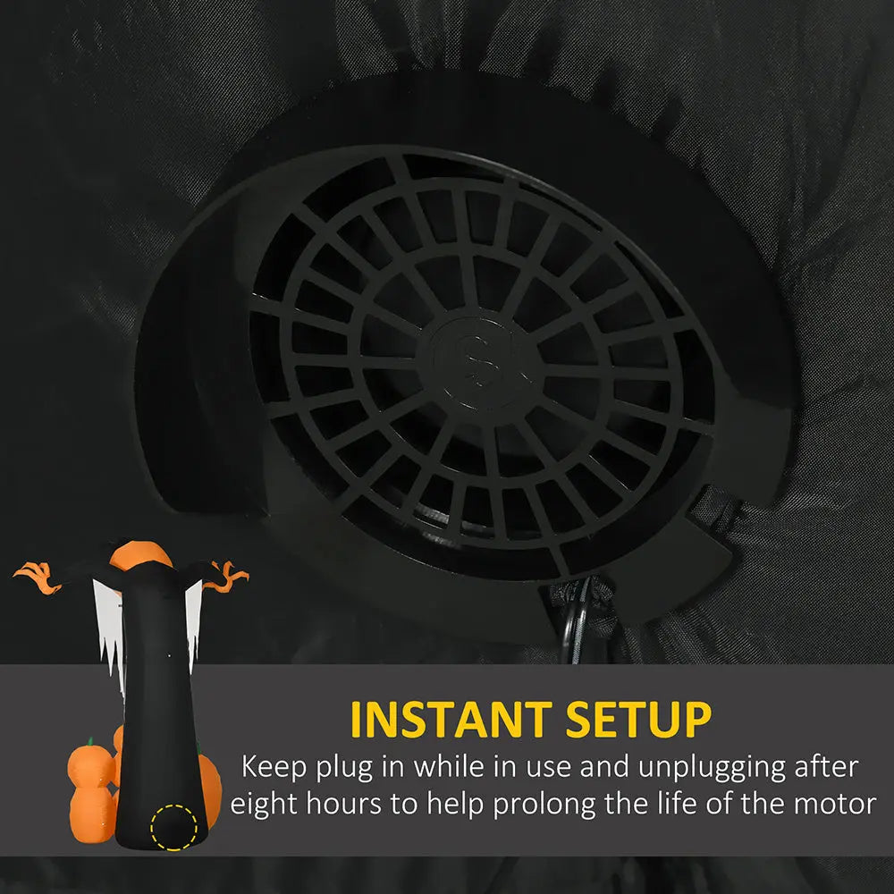 9ft Halloween Inflatables Outdoor Decorations, Pumpkin Ghost With Pumpkin Patch, Outdoor Giant Blow Up Yard Decor With Build-in LED For Garden, Lawn, Party, Holiday EX-STOCK Canada