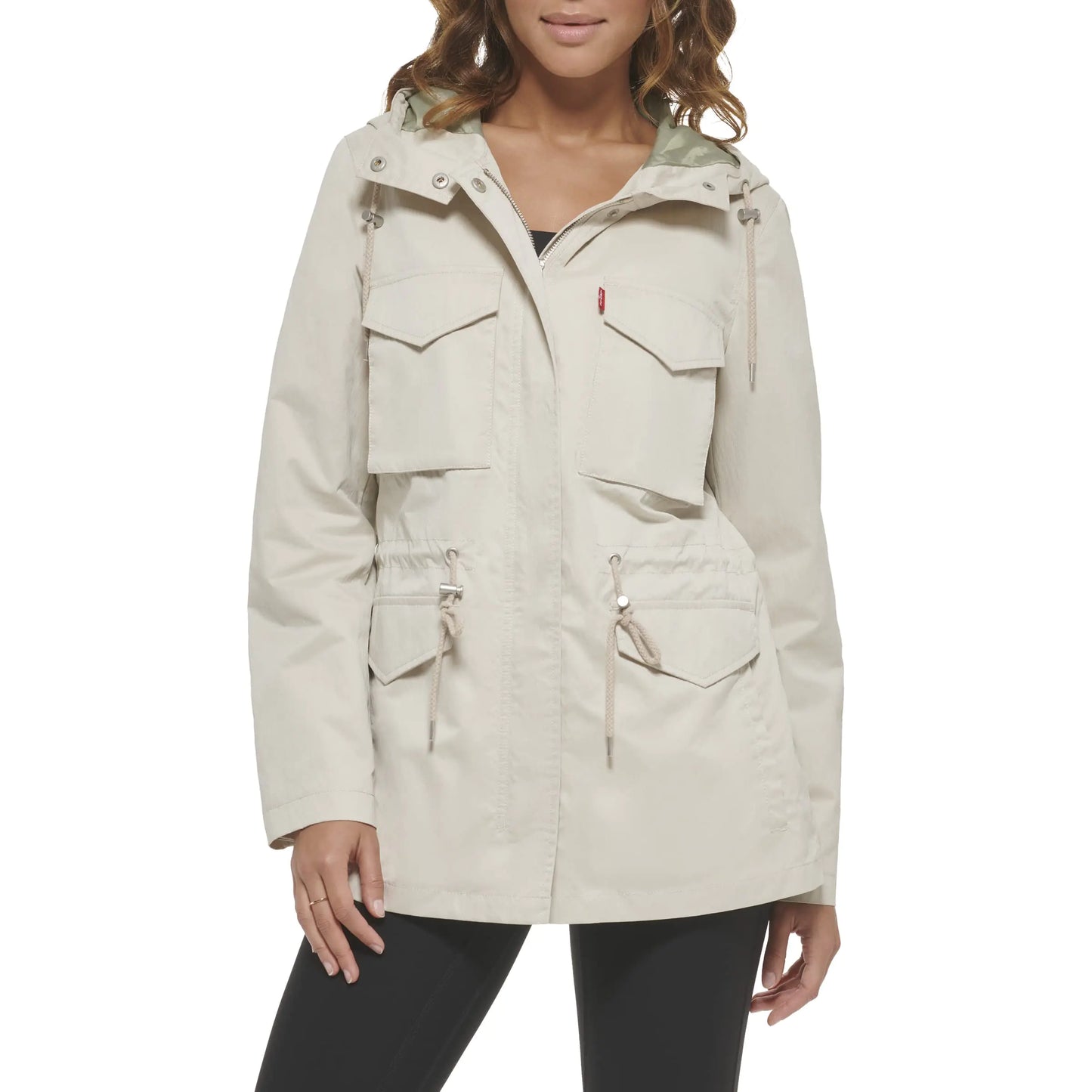 Levi's Women's Cargo Hooded Jacket - Sand Medium