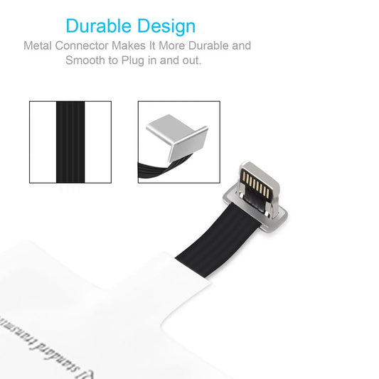 Wireless Charging Station with Receiver Chip Lightning Compatible Wireless Charger for iPhone Velora