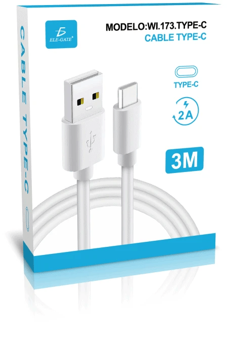 Super Flash 3 Meters USB Type-C Cable Fast Charging for iPhone High-Speed Cables and Wires Velora
