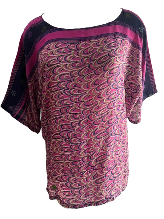 PRC6191 Avatar Pure Silk Side Slit Top - Velora